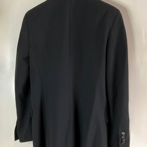 PIAZZA SEMPIONE Black Wool Button Up Suit Jacket size 40 - Picture 2 of 6